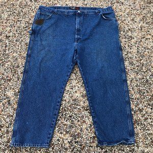 Wrangler Riggs Workwear Denim Jeans 3W020AI Carpenter Relaxed Men's Size 52x30